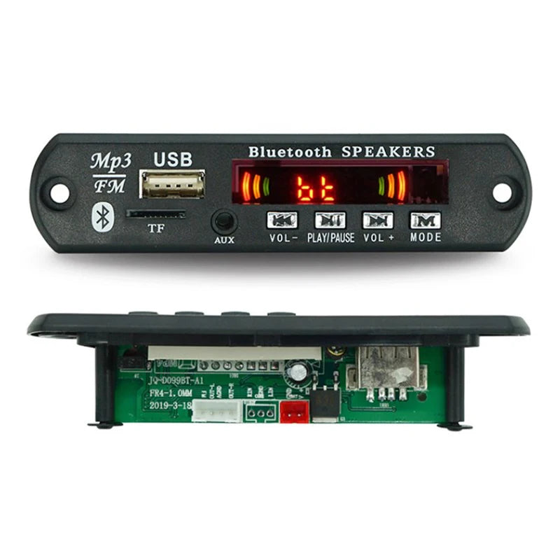 1pc Wireless Bluetooth 5.0 5V MP3 Board Car Audio USB TF FM Radio Module MP3 Player with Remote Control