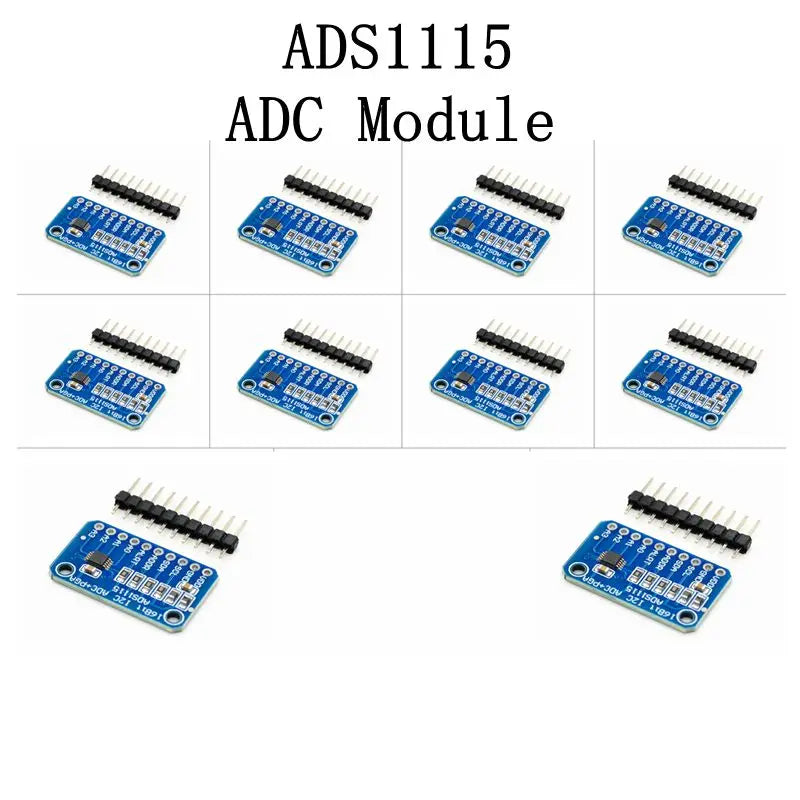 1-10pcs 16 Bit I2C ADS1115 Module ADC 4 channel with Pro Gain Amplifier 2.0V to 5.5V for Arduino RPi