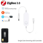 Zigbee 3.0 Smart LED Controller DC5V 12V 24V Dimmer Single Color CCT RGB RGBW RGBCCT LED Strip for Tuya Alexa SmartThings 2mqtt