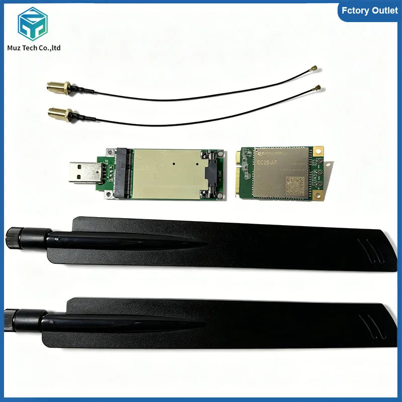 Quectel EC25-AF MINIPCIE+4G antenna USB Adapter With card slot LTE CAT4+GNSS Module EC25AFFA-512-SGAS for North America