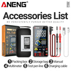 ANENG 615 Smart Touch Screen Digital Multimeter 6000 Counts Rechargeable Lithium Battery AC DC Voltage Current Capacitance NCV T