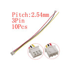 10Pcs Micro JST XH 2.54mm Pitch 2/3/4/5/6 Pin Male Plug / XH2.54 Female Socket Extension Lead Wire Cable Connector 20CM 26AWG