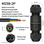 IP68 Waterproof Joint Wire Quick Connection Connector 2 3 4 Pin Solderless LED Lamp Electric Wiring Outdoor Rainproof Terminal