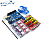 CNC Shield V3 Engraving Machine 3D Printer + 4pcs DRV8825 Or A4988 Driver Expansion Board For Arduino + UNO R3 With USB Cable