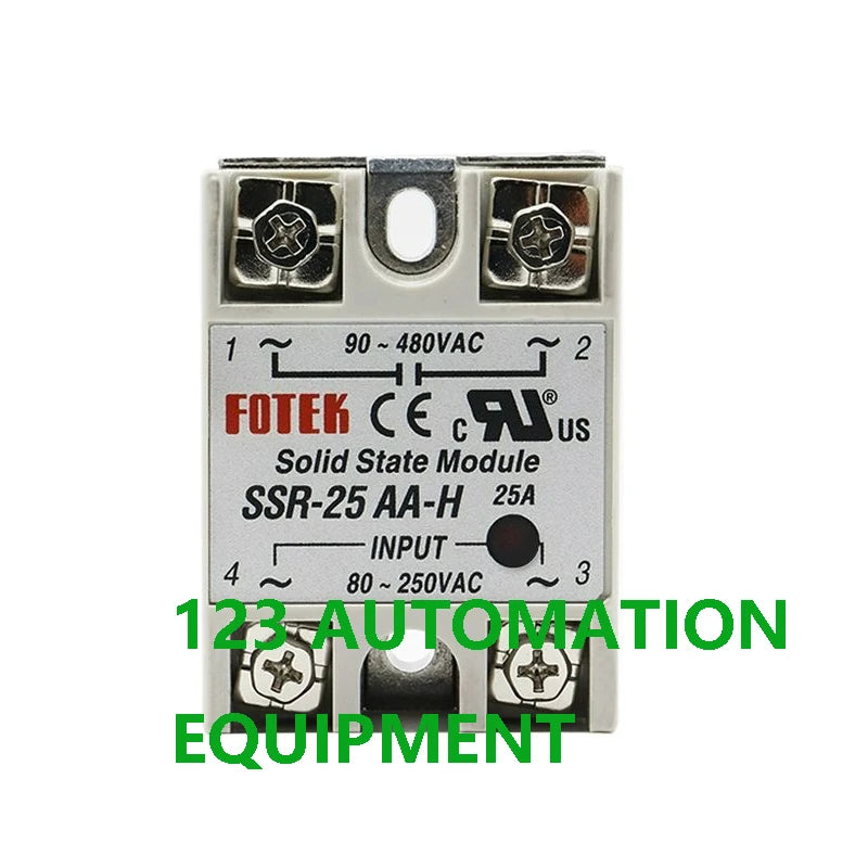 Authentic New FOTEK SSR-25AA 40AA 50AA 75AA-H  SSR-10AA 25AA 40AA 50AA 75AA Solid State Relays 10A 25A 40A 50A 75A Relay Module
