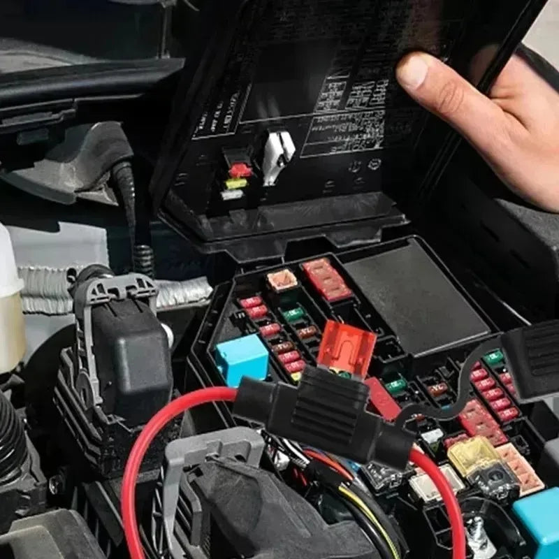 In Line Automotive Fuse Socket Mini Blade Fuse Holder Splash-Proof 12V 30A with Fuse Blade Disconnect Switch Socket 5-20pcs