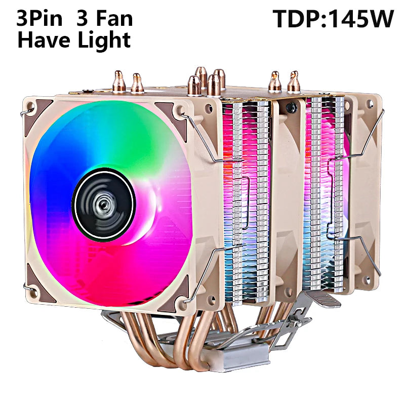 XUANFENG Air-cooled CPU Cooler 90mm Fan Twin Towers 4/6 Heat Pipe 4pin/PWM Compatible LGA2011 115x 1200 1700 X79 X99 AMD AM3 AM4