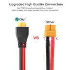 6m 3m 1.5m 12AWG XT60 Male to XT60 Female Charging Cable for ALLPOWERS R600 R1500 R2500 Ecoflow River Delta Etc. Solar Generator