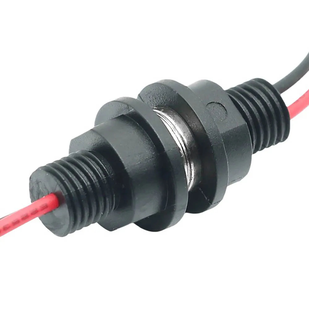 10mm 2A Magnetic Circular PogoPin Connector  Male Female Metal Spring Loaded 1 Pin DC Power Charger 22AWG Wire M12 Threaded