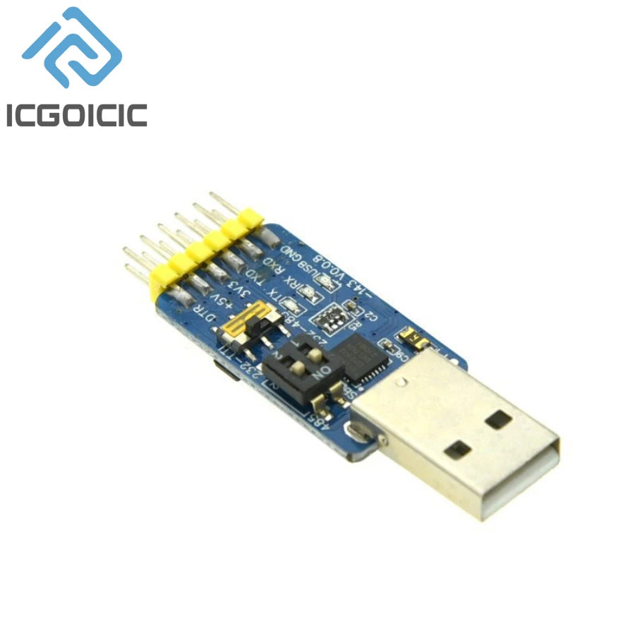 1-10PCS CP2102 USB-UART 6-in-1 Multifunctional(USB-TTL/RS485/232,TTL-RS232/485,232 to 485) Serial Adapter for Arduino