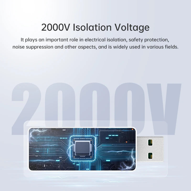 ALIENTEK USB 2.0 High-Speed Isolator HUB23 Industrial-Grade 480Mbps Opto-Coupler Photoelectric Protection Module