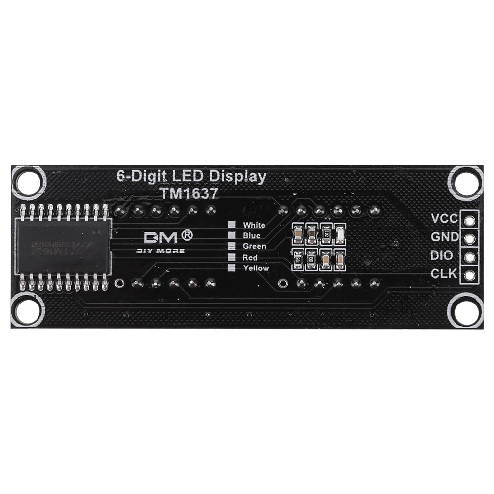 0.36 Inch Digital LED Indicator Tube TM1637 LED Digital Tube Display Control Module 6-Digit 7-Segment 5V