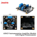 AD623 Instrumentation Amplifier Module Numerically Controlled MCP41100 Gain-Adjustable Differential Amplifier Module