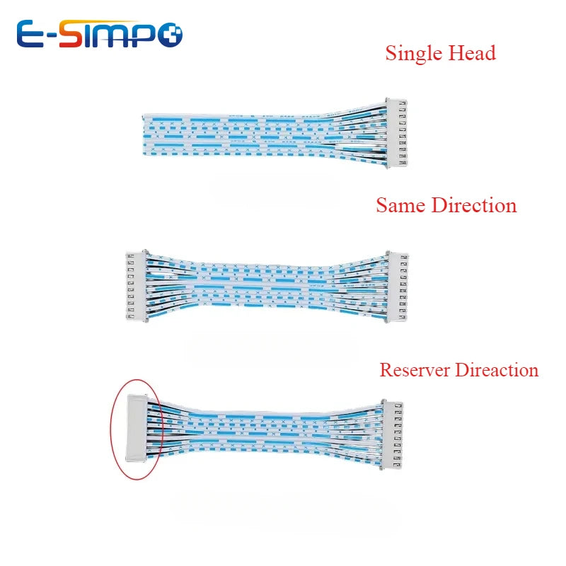 10PCS JST XH2.54 PH2.0 10/20/30/40/50cm Single/Double Head 7/8/9/10/12 Pin Crimp Electronic Flat Plug Wire Cable Connector 26AWG