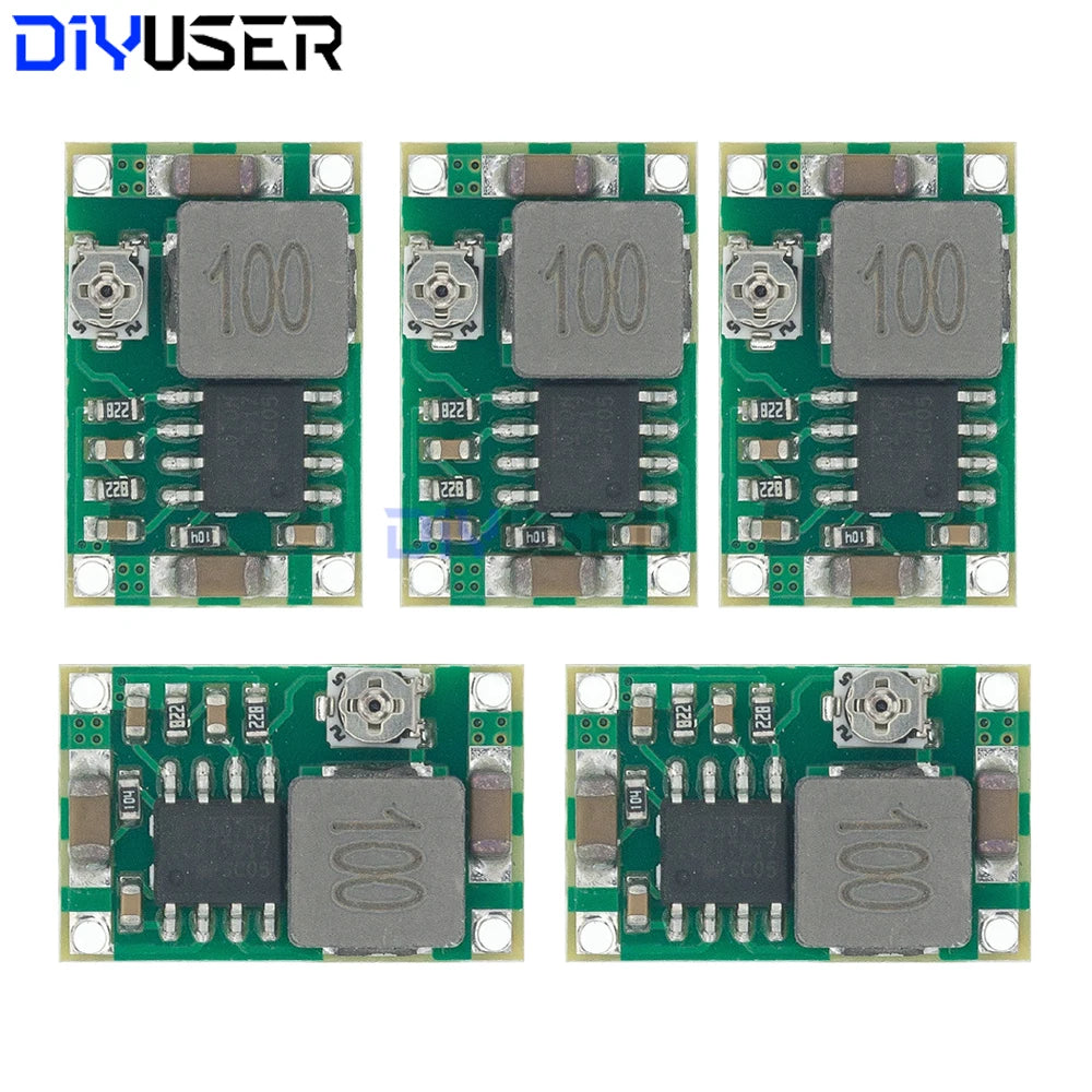 5PCS Mini-360 DC-DC Buck Converter 4.75-23V to 0.9-17V 3A Step Down Module, Replace LM2596, Car Charger DIY