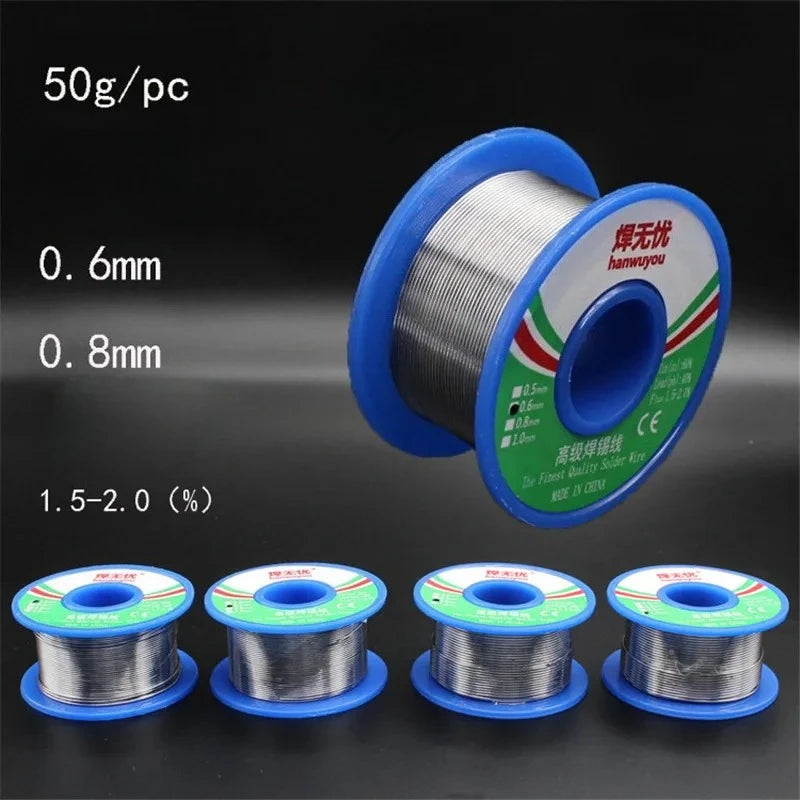50g Premium product containing 1.5-2.0% rosin core flux, 60/40 active welding wire, suitable for electronic product maintenance