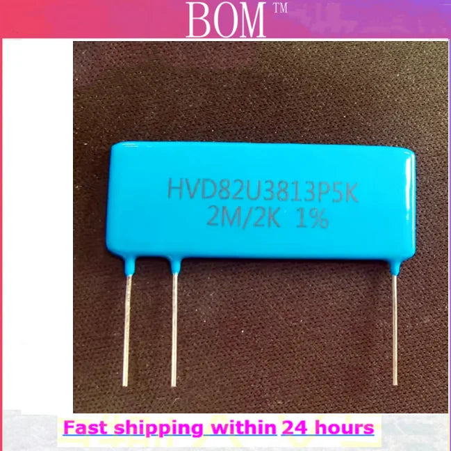 1PCS HVD82U3813P5K thick film non inductive high voltage divider resistor with a resistance of 2M/2K1% sampling resistor