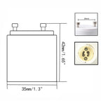 2pcs GU24 To GU10 2 Prong Pin Light Socket Adapter Lamp Holder Converter, Allow You Install Gu10 Lamp In Gu24 Socket