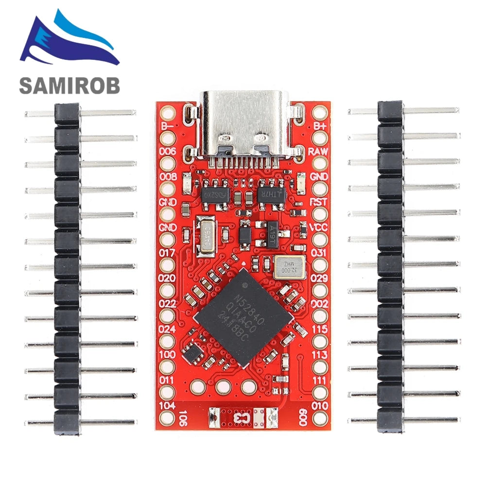 NRF52840 Development Board Compatible With Nice! Nano V2.0 Bluetooth Split keyboard Pro Micro Red Board For Arduino