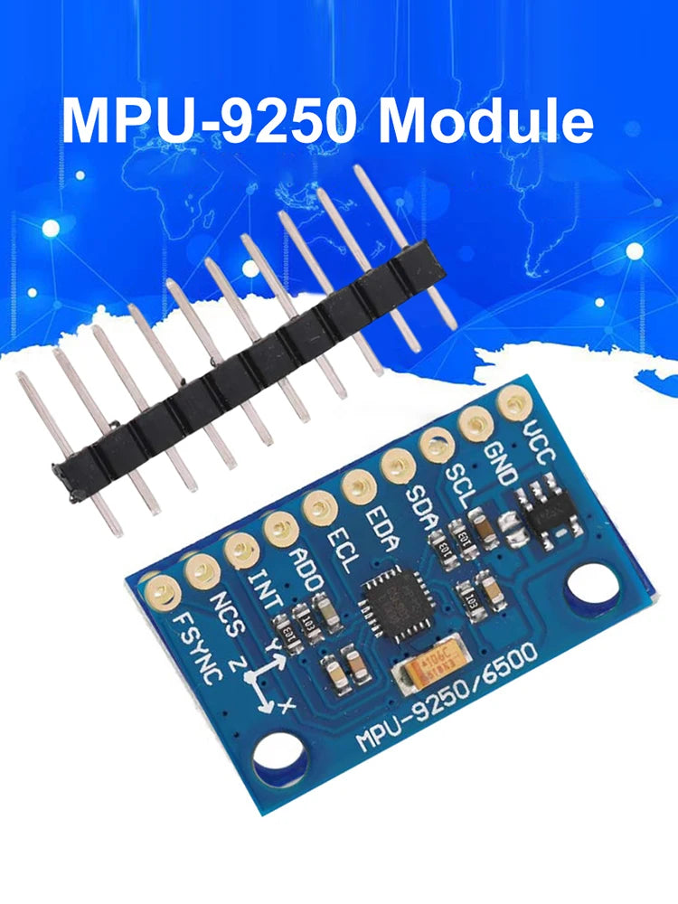 GY-9250 MPU9250 9-axis/9-axis Attitude Sensor Board Module IIC/SPI Gyro+Accelerator+Magnetometer Sensor Module 3-5V Power