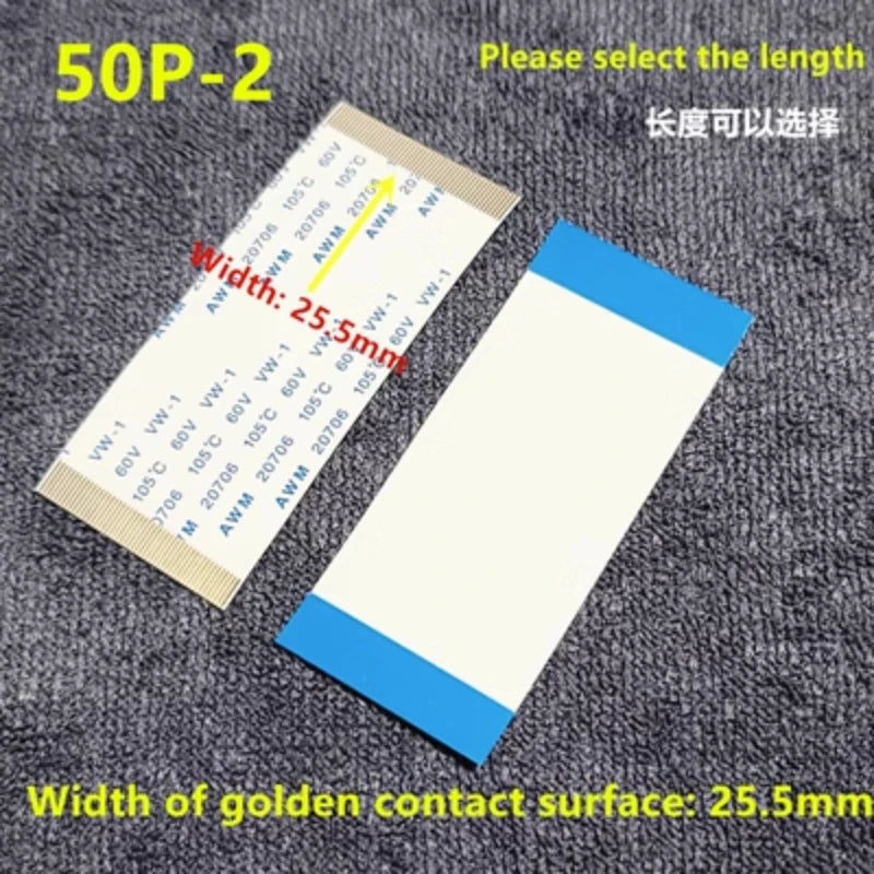 1pcs Gold-plated Ffc Fpc Flat Flexible Cable Awm 20706 105c 60v Vw-1 0.5mm Pitch 40/50/55/60/68/80/96 Pin