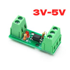 1 Channel Way Optocoupler Isolation Module PC817 3V-5V 12V 24V Photoelectric Isolator Rail Holder PLC Drive Motor Board