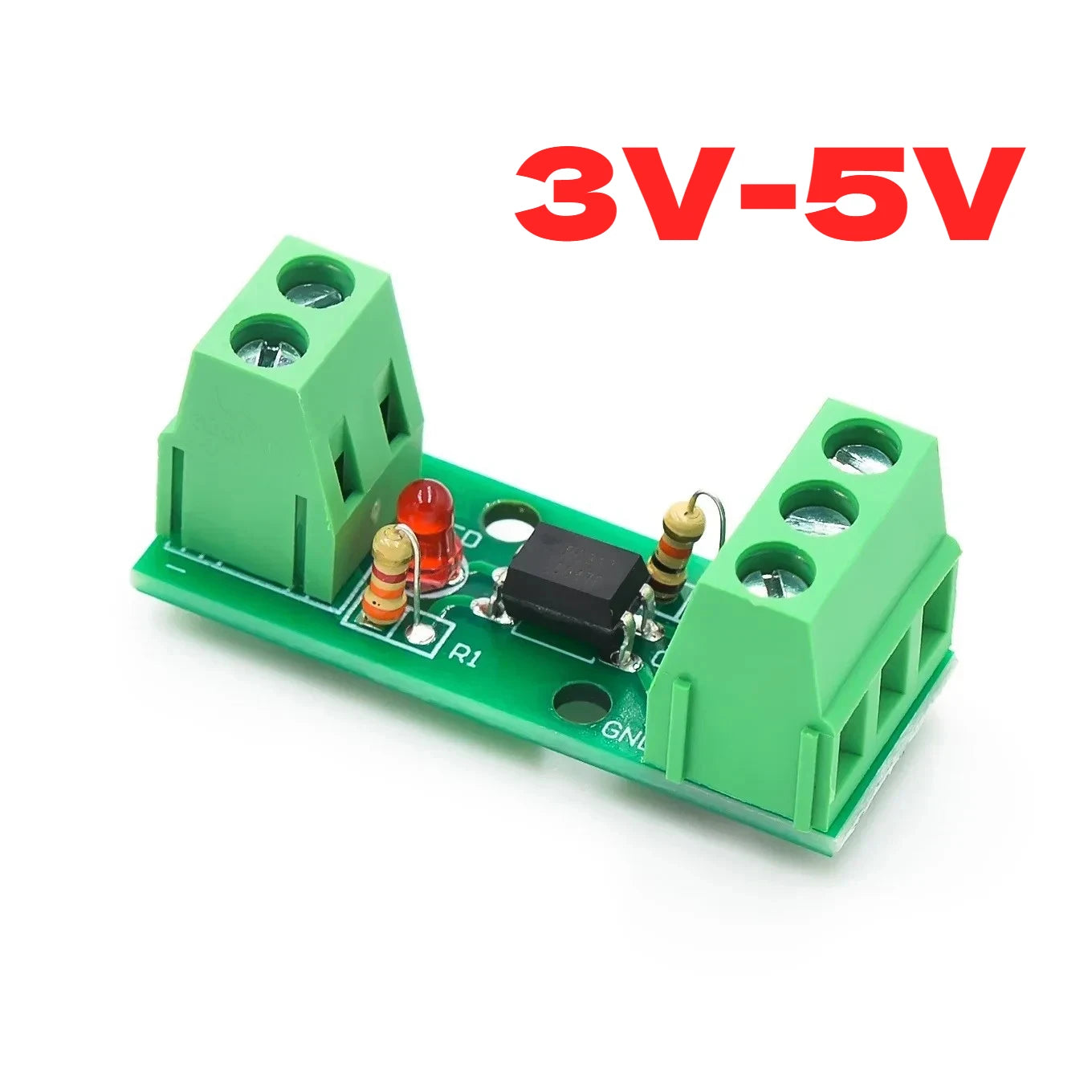 1 Channel Way Optocoupler Isolation Module PC817 3V-5V 12V 24V Photoelectric Isolator Rail Holder PLC Drive Motor Board