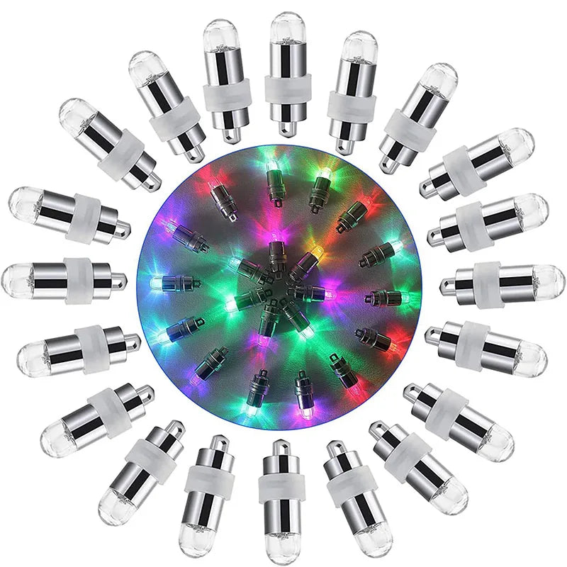 10/20/50pcs Waterproof LED Party Lights Seasonal Lighting for Balloons Paper Lanterns Balloon Wedding Halloween Christmas Party