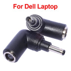 DC Power Adapter Plug for HP Dell DC Jack 7.4*5.0mm Female to 4.5*3.0mm Male with Pin Converter for Laptop Notebook