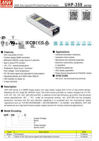 Mean Well UHP-350/350R-3.3/4.2/5/12/15/24/36/48/55 Meanwell UHP-350 Series 350W Led display Power Supply PFC/Redundant function