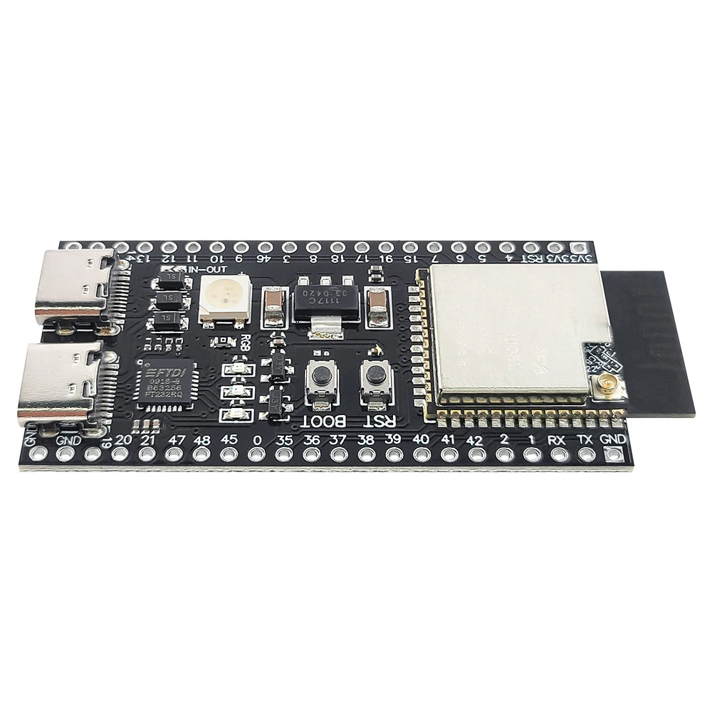 ESP32-S3 Development Board with Expansion Adapter Kit 2.4G Wifi BT Module MCU ESP32-S3 N16R8 44Pin Type-C ESP32-S3