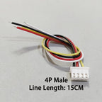 10PCS XH2.54mm 2P 3P 4P 5P 6P Male Female Plug Connector 2.54mm Pitch With 15cm Wire Cable Battery Charging Cable