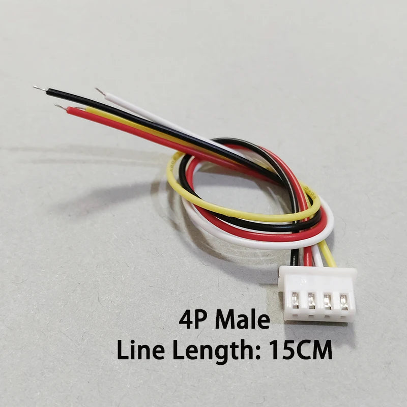 10PCS XH2.54mm 2P 3P 4P 5P 6P Male Female Plug Connector 2.54mm Pitch With 15cm Wire Cable Battery Charging Cable