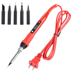 JCD 220V 80W LCD Electric Soldering Iron 908S Adjustable Temperature Soldering Iron with Quality Soldering Iron Tips and Kits