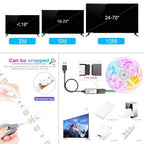 RGB LED Strip Lights TV Backlight APP Music Sync USB 5V Led Light Luces Led Diode Flexible Ribbon Tape For Room Party Decoration