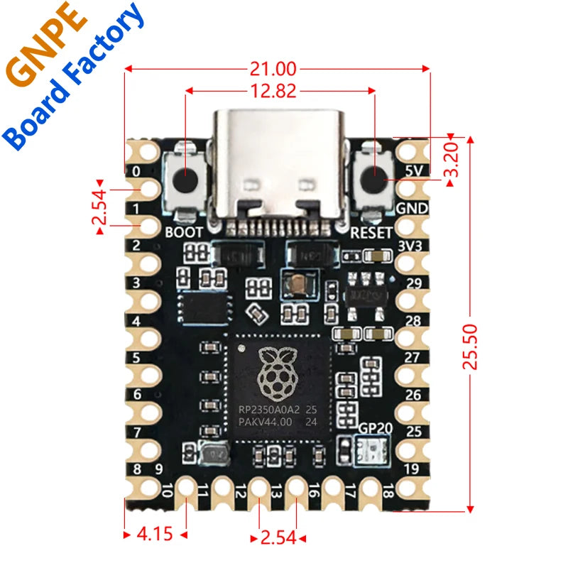 RP2350 MINI Raspberry PI Pico2 RP2350-MINI Mini development board Pico 2 RP2350