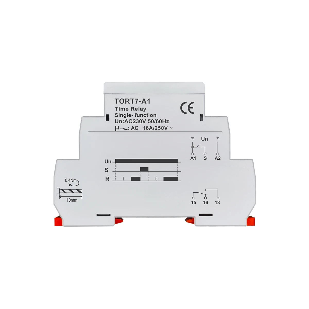 TOMZN TORT7 Series Delay-ON Delay-OFF 10in1 Asymmetric Cycler Time Relay Multi-function Timer Switch 0.1S-10D Pulse Interval