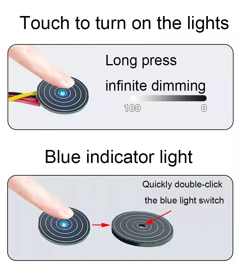 Dimmable 3.7~24V 2.2A 12V 24V LED Light Dimming Controller Sensor Switch Non-contact Hand Scan Sensor Switch Touch
