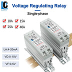 LCTC Voltage Regulator 0-10V 4-20mA 0-5V Single-phase Solid State Voltage Regulator Relay 10a15a25a40a