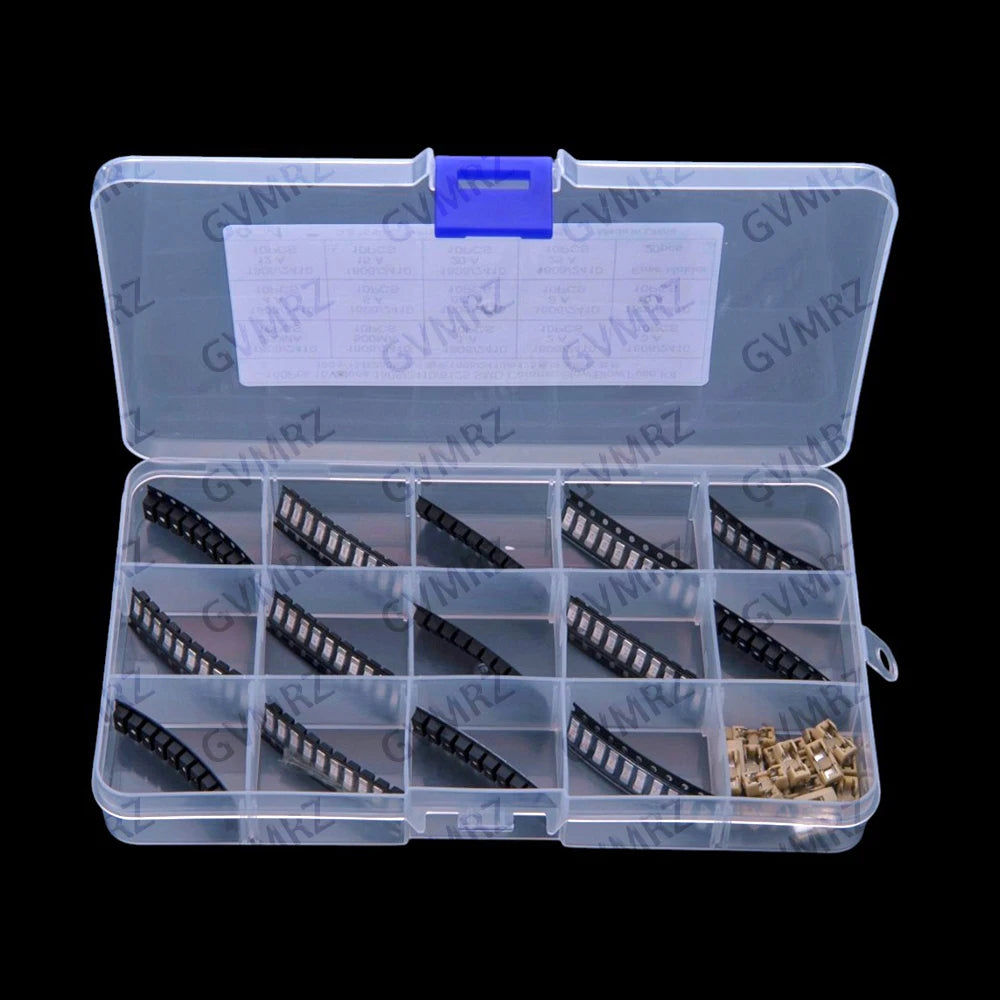 160PCS 250MA-25A 10A 12A 15A 20A 25A 15Values 2410 6125 1808 SMD Ceramic Slow Blow Fuse KIT 250MA 500MA 1A 2A 3A 4A 5A 6.3A 8A