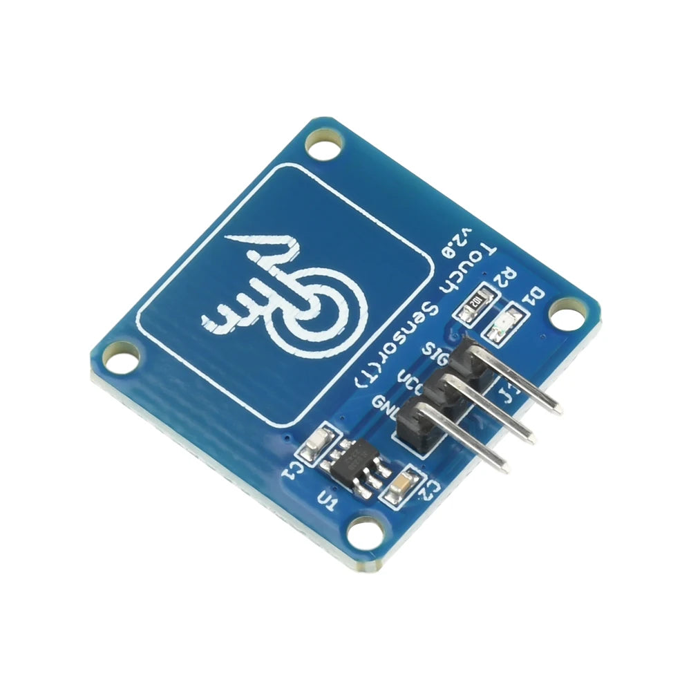 TTP223B Digital Touch Sensor Switch Module 1 Channel Capacitive Touch Module Gold-Plated Point Action Latch Type