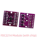 1Pcs Capacitive Sensor FDC2214 Module QFN Chip Adapter Board Electronic Competition Near-Liquid Level Non-Contact Sensing