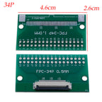 FPC FFC Flexible Cable Adapter Board 0.5mm Pitch Connector SMT to 2.54mm 16P/18P/20P/22P/24P/26P/30P/36P/40P/45P/50P/56P/60P/80P
