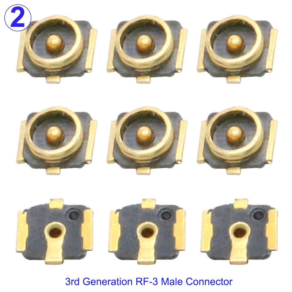 10PCS/Lot U.FL IPX-1st/3rd/4th Compatible Male Plug WiFi Antenna Socket SMT PCB RF Coaxial WiFi Connector Antenna Board Terminal
