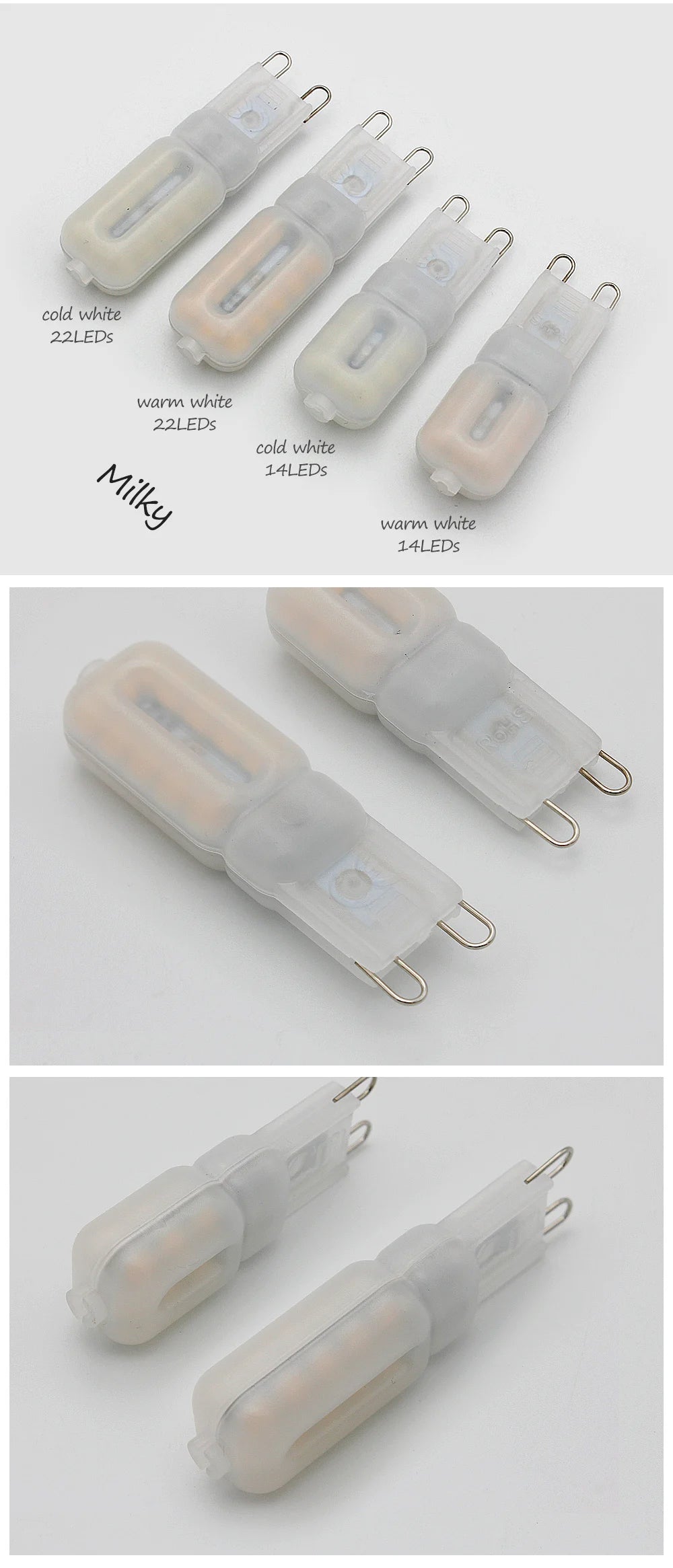 1pcs Mini G9 1W 2W LED Light Bulb AC 220V SMD 2835 LED Lamp For Chandelier Replace 20W 30W Halogen Lamp Home Indoor Lighting