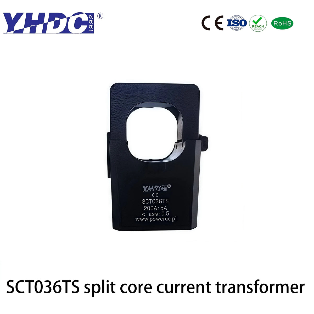 YHDC SCT036TS Input 100A/200A/300A/400A/500A/600A Output 50mA/0.1A Accuracy 0.5%Split Core Current Sensor AC Current Transformer