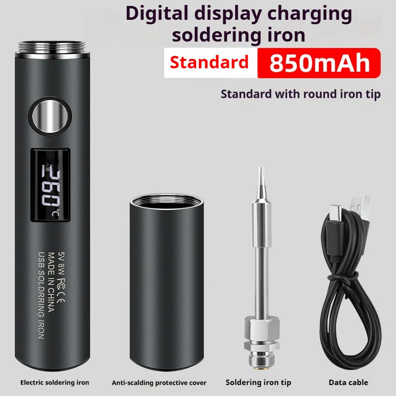 Canoyu radio soldering iron usb charging intelligent digital display portable household repair soldering iron welding pen