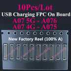10pcs Charging FPC on MainBoard for Samsung A12 A22 A52 A55 A56 A13 A33 A34 A51 A71 A40 A80 A21S A05 A06 A07 FPC Connector Port