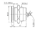 16mm 19mm 22mm 25mm Waterproof IP68 200mA  Momentary Normally Open Switch Stainless Steel Piezo Switch
