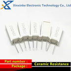 5PCS RX27 5W 7W 10W Ceramic Resistance Vertical Cement Resistor 0.01R ~ 100K 1 2 3.3 3.9 10 22 47 51 100 680 Ohm 1K 20K 150K